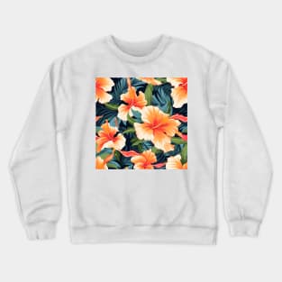 Hibiscus Flowers Pattern 10 Crewneck Sweatshirt